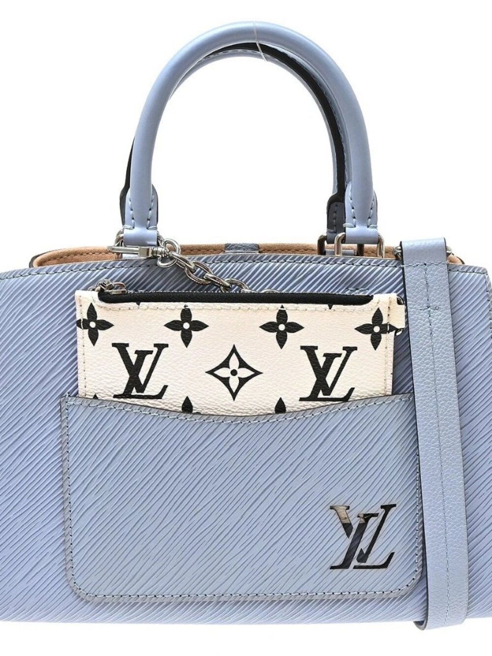 Best07 Louis Vuitton Blue Epi Marelle Tote BB 2way Handbag M59950 NQ10794